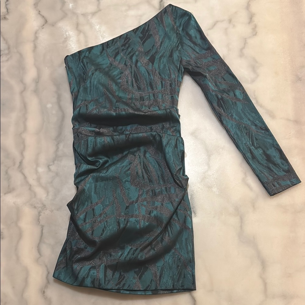 NWT Nicole Miller Collection One Shoulder Dress - Picture 6 of 9